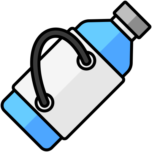 Бутылка воды Generic Outline Color иконка