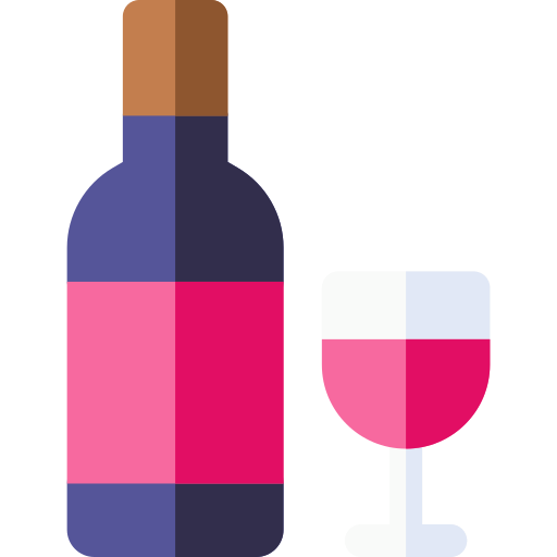 와인 잔 Basic Rounded Flat icon