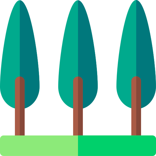 Деревья Basic Rounded Flat иконка