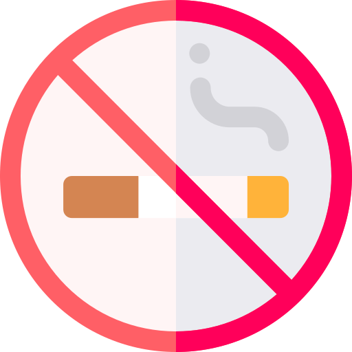 zakaz palenia Basic Rounded Flat ikona