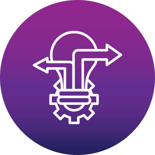 il processo decisionale Generic Flat Gradient icona