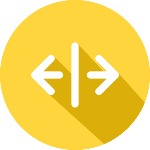 Left and right arrows Generic Flat icon