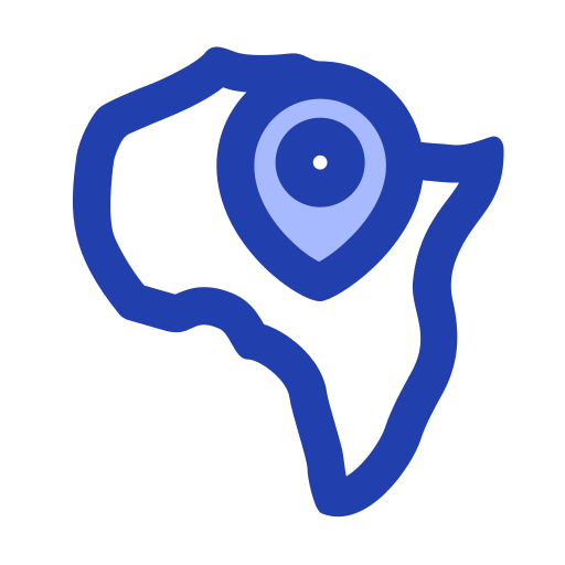 Africa Generic Blue icon