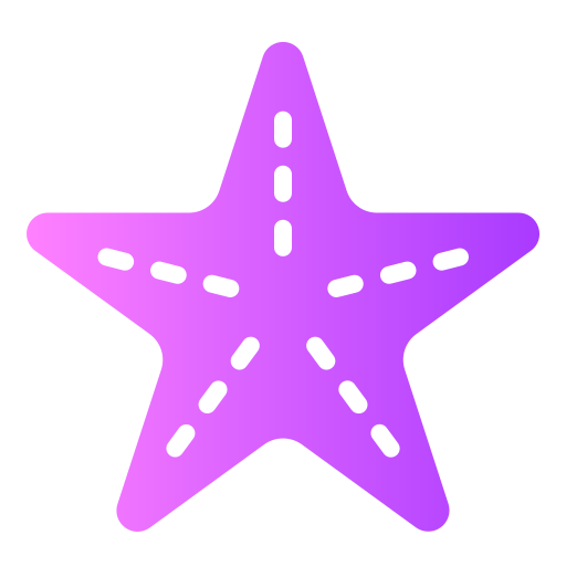 rozgwiazda Generic Flat Gradient ikona