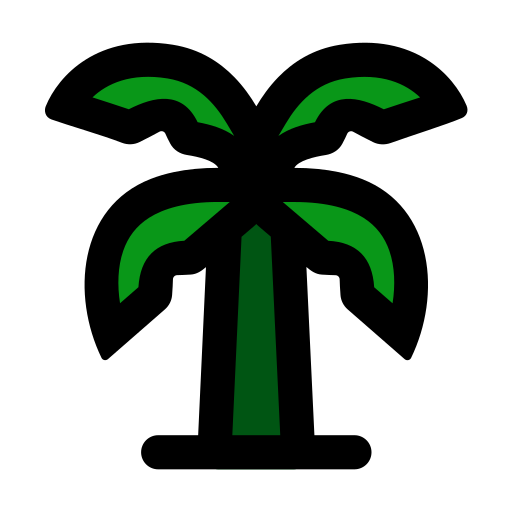 Banana tree Generic Outline Color icon