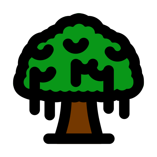 Banyan tree Generic Outline Color icon