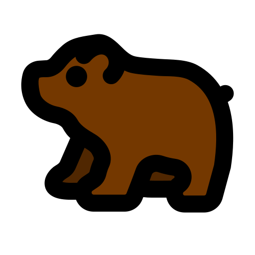 niedźwiedź Generic Outline Color ikona