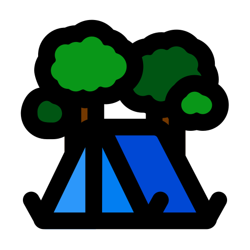 キャンプ Generic Outline Color icon