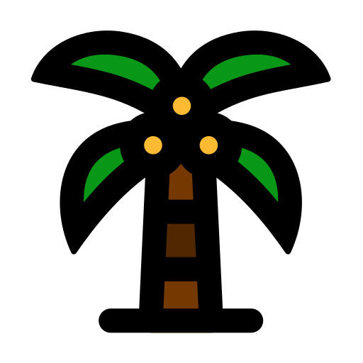 ヤシの木 Generic Outline Color icon