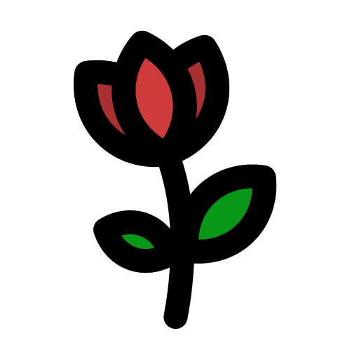 fiore Generic Outline Color icona