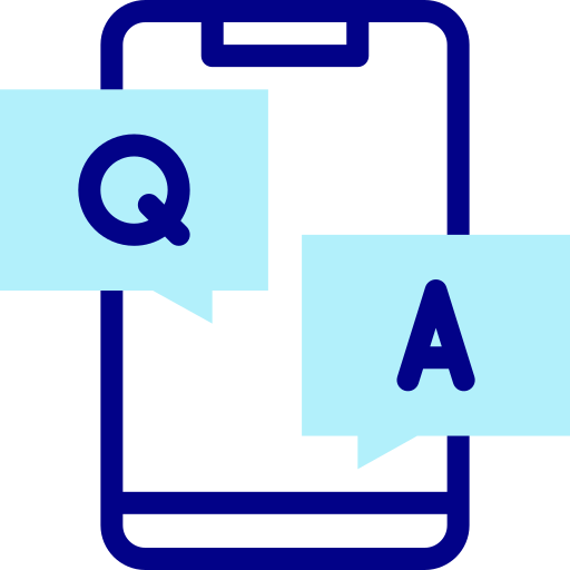 q&a Detailed Mixed Lineal color icon
