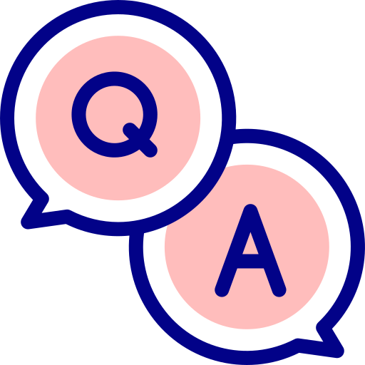 Q&a Detailed Mixed Lineal color icon