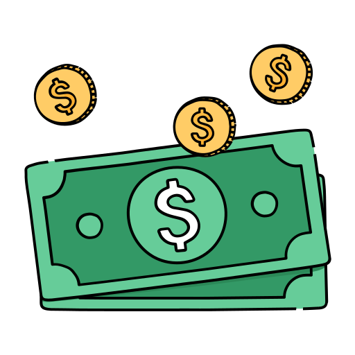 Dollar bills Generic Thin Outline Color icon