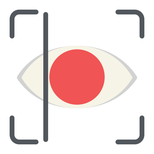 scansione retinica Generic Flat icona