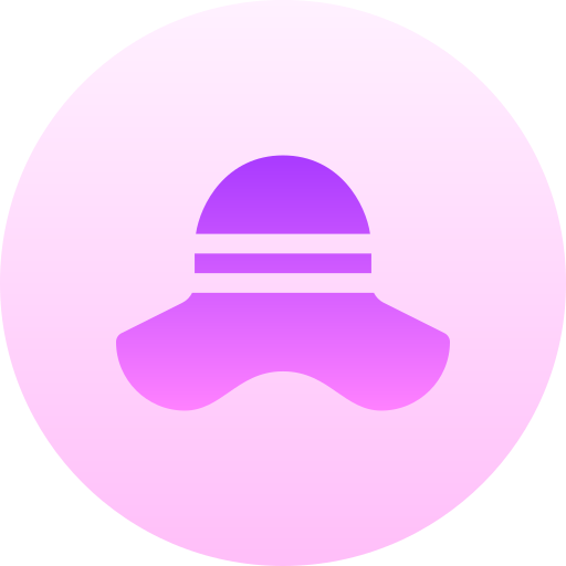 cappello da sole Basic Gradient Circular icona