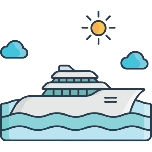 Яхта Generic Outline Color иконка