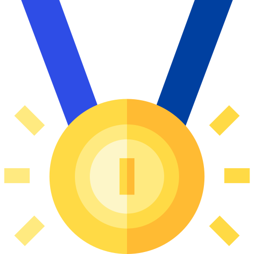 メダル Basic Straight Flat icon
