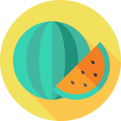 wassermelone Flat Circular Flat icon