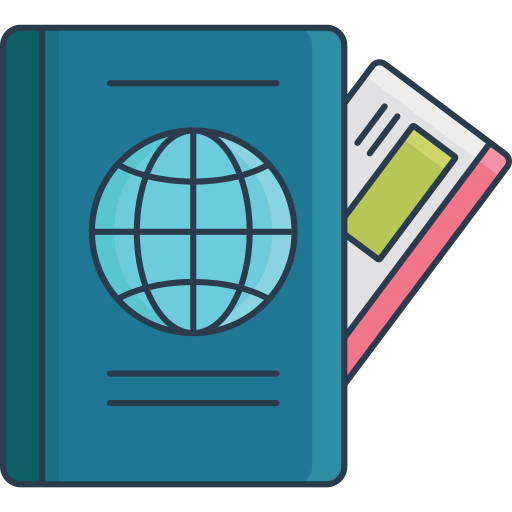 Заграничный пасспорт Generic Outline Color иконка