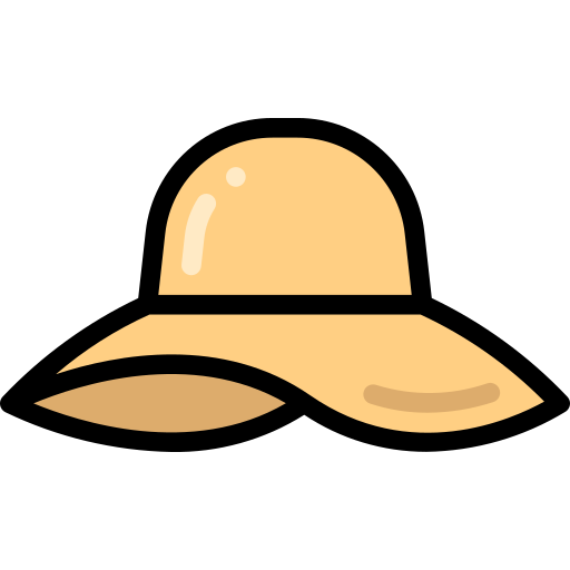 cappello da sole Generic Outline Color icona