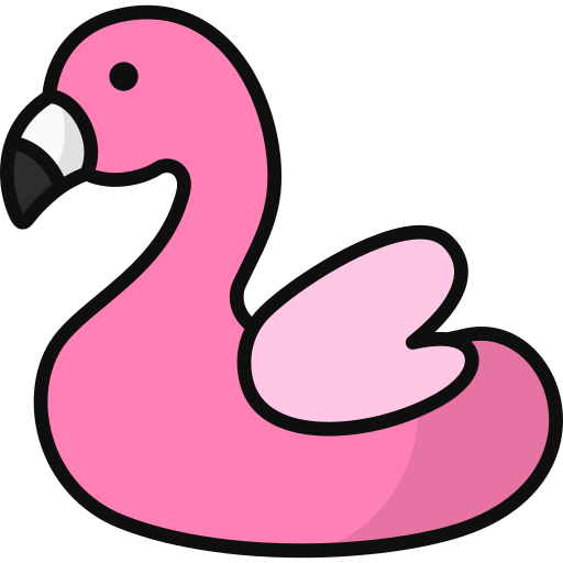 Flamingo Generic Outline Color icon