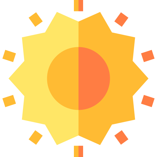 Солнце Basic Straight Flat иконка