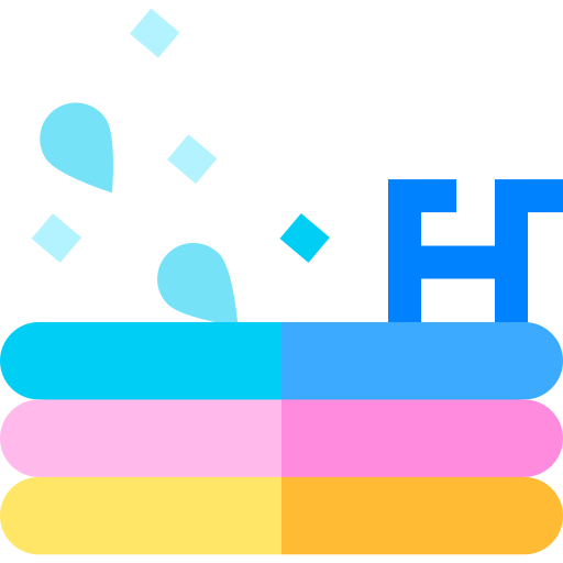 aufblasbarer pool Basic Straight Flat icon