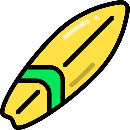 서핑보드 Generic Outline Color icon