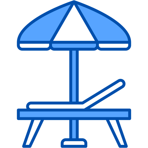 해변 의자 Generic Blue icon