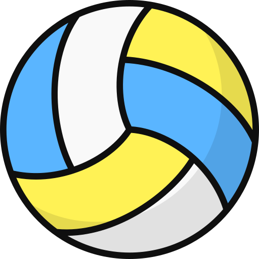 Volleyball Generic Outline Color icon