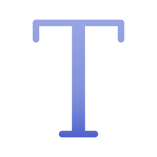 lettertype Generic Flat Gradient icoon