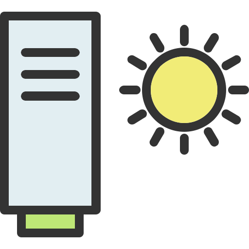 crema solare Generic Outline Color icona