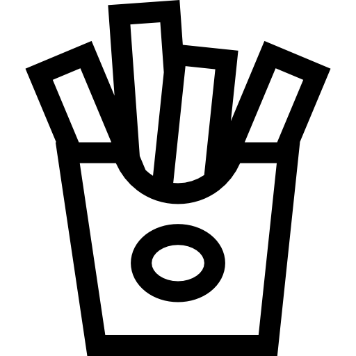 フライドポテト Basic Straight Lineal icon