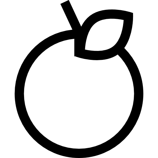 arancia Basic Straight Lineal icona