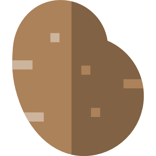 aardappel Basic Straight Flat icoon