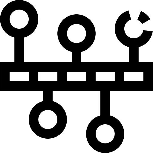 diagrama Pixelmeetup Lineal icono