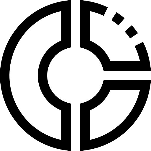 Круговая диаграмма Pixelmeetup Lineal иконка