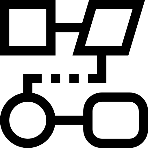 Блок-схема Pixelmeetup Lineal иконка