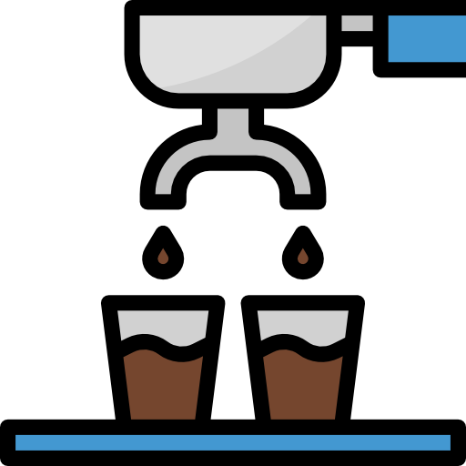 caffè espresso Aphiradee (monkik) Lineal Color icona
