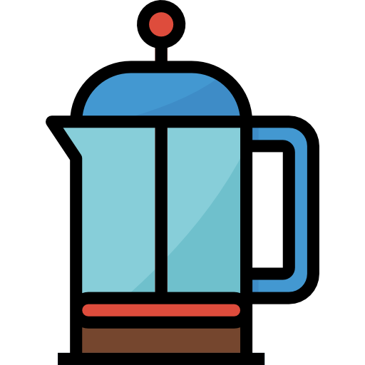 French press Aphiradee (monkik) Lineal Color icon