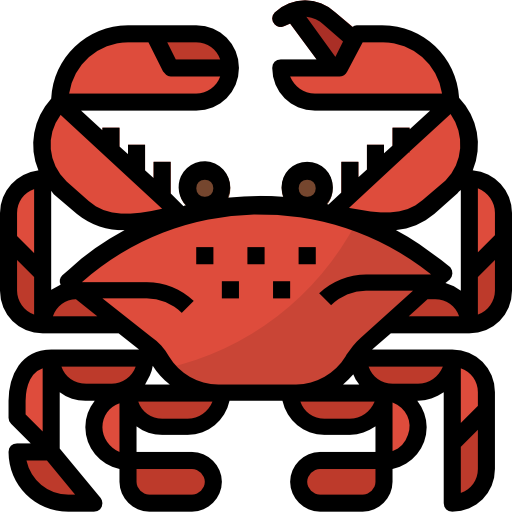 Crab Aphiradee (monkik) Lineal Color icon