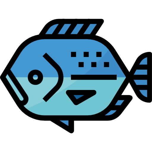 pescado Aphiradee (monkik) Lineal Color icono