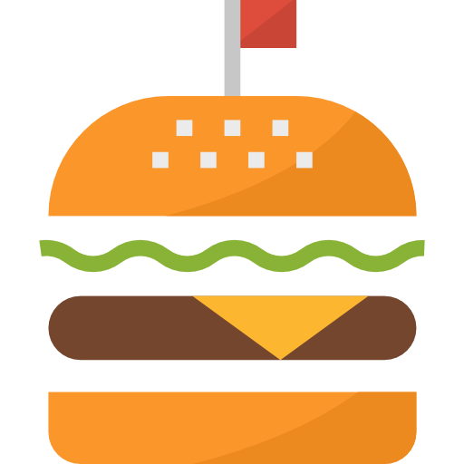 Hamburger Aphiradee (monkik) Flat icon