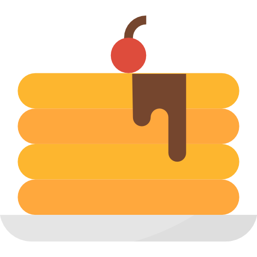 Pancakes Aphiradee (monkik) Flat icon