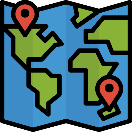 地図 Aphiradee (monkik) Lineal Color icon
