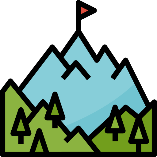 góra Aphiradee (monkik) Lineal Color ikona