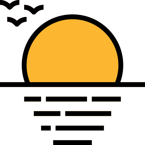 tramonto Aphiradee (monkik) Lineal Color icona