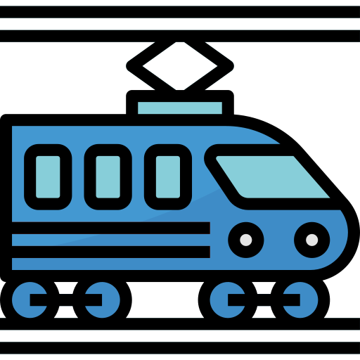 pociąg Aphiradee (monkik) Lineal Color ikona
