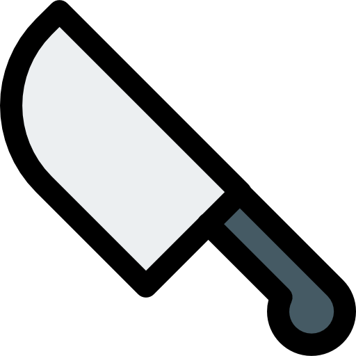 Knife Pixel Perfect Lineal Color icon