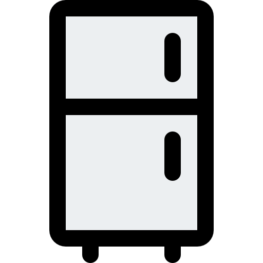 refrigerador Pixel Perfect Lineal Color icono